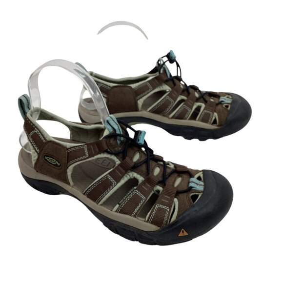Keen Womens Brown/Blue Water Hiking Sandals Size 9 - Picture 5 of 8